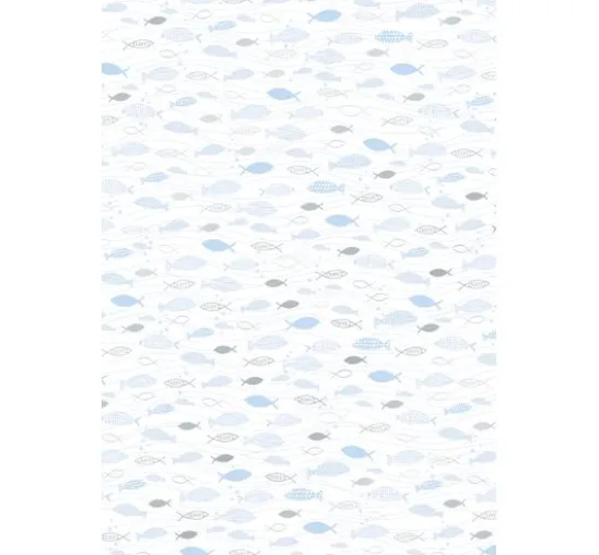 Designkarton "Hotfoil", Fischschwarm