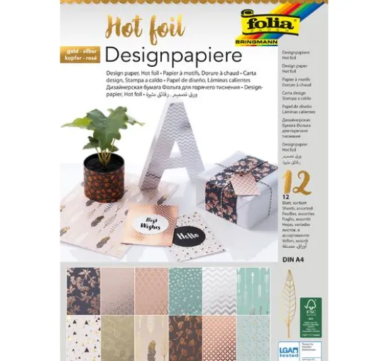 Designpapierblock "Hot Foil"