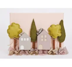 3D Holzhäuschen, 3er-Set