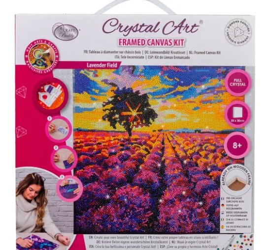Diamond Painting "Crystal Art Kit", 30 x 30 cm