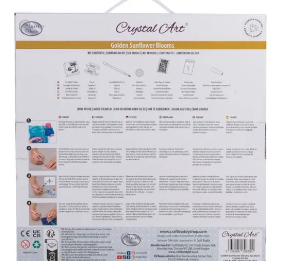Diamond Painting "Crystal Art Kit", 30 x 30 cm