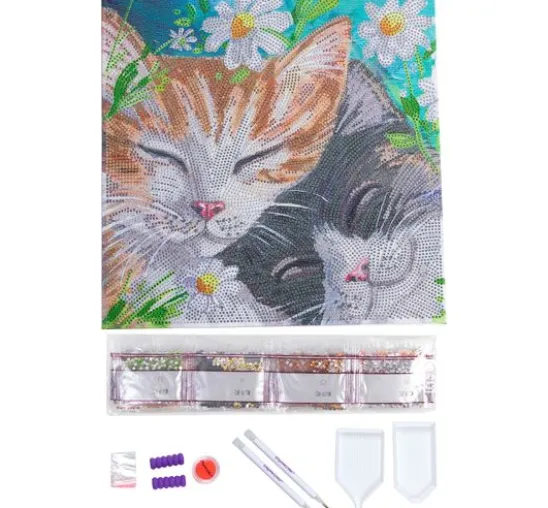 Diamond Painting "Crystal Art Kit", 30 x 30 cm