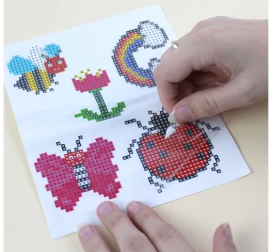 Diamond Painting Sticker Bastelset "Dinos"