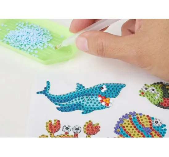 Diamond Painting Sticker Bastelset "Unterwasserwelt"