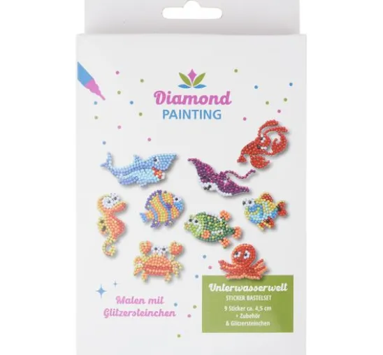 Diamond Painting Sticker Bastelset "Unterwasserwelt"