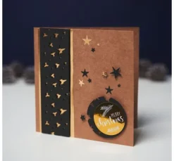 Doppelkarten mit Umschlägen "Kraftpapier", 12,5 x 12,5 cm, 50 Stück