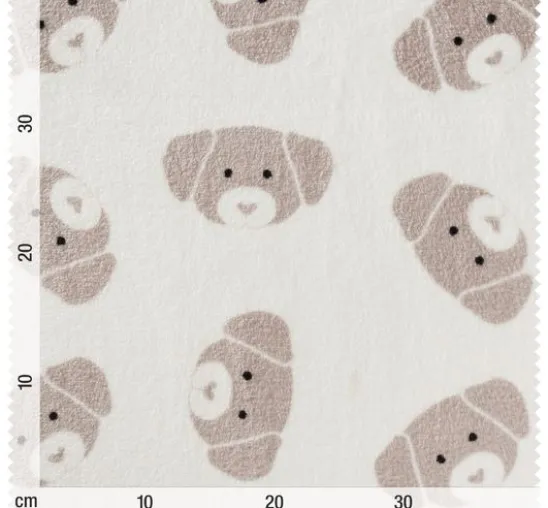 Double-Fleece-Stoff "Cute Dog"