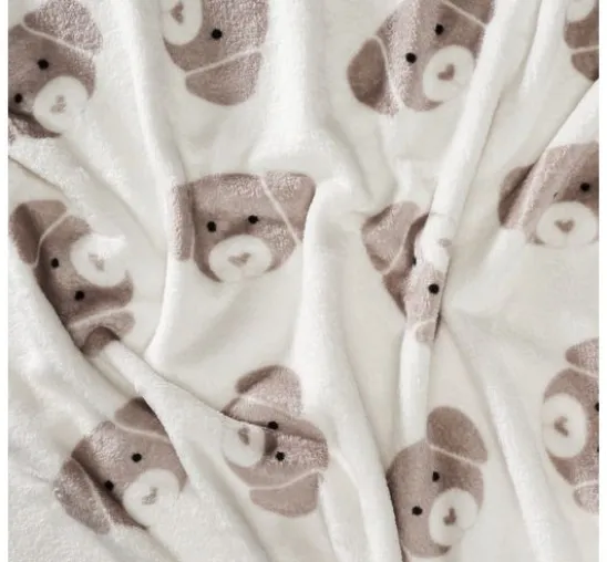 Double-Fleece-Stoff "Cute Dog"