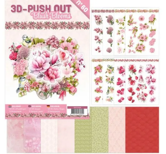 3D-Stanzbogenbuch "Blush Blooms"