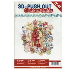3D-Stanzbogenbuch "Christmas Baubles"