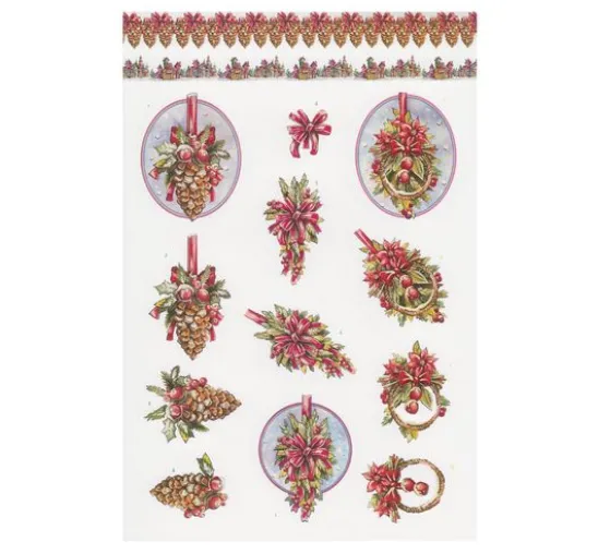 3D-Stanzbogenbuch "Christmas Baubles"