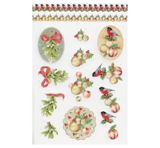 3D-Stanzbogenbuch "Christmas Baubles"
