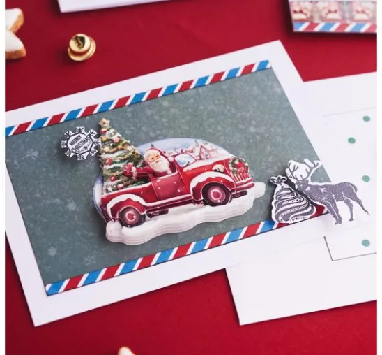 3D-Stanzbogenbuch "Christmas Baubles"