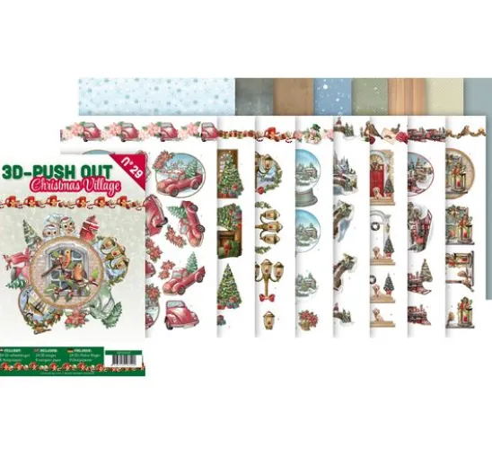 3D-Stanzbogenbuch "Christmas Village"