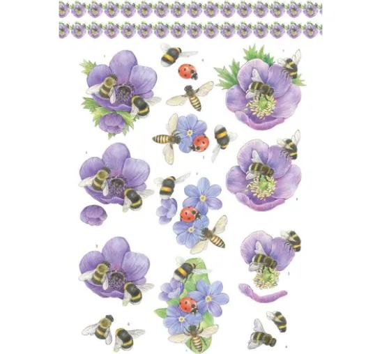 3D-Stanzbogenbuch "Spring Animals"