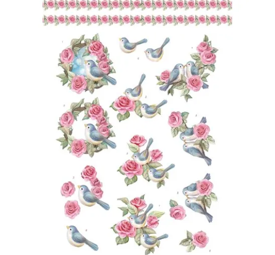 3D-Stanzbogenbuch "Spring Animals"
