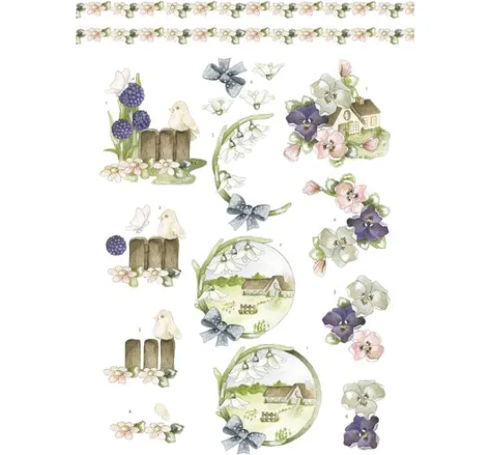 3D-Stanzbogenbuch "Spring Animals"