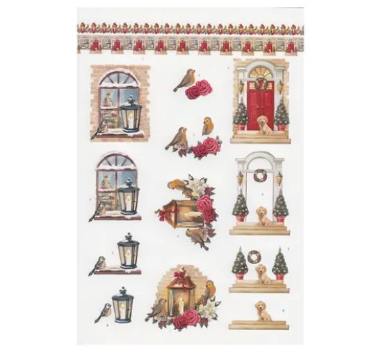 3D-Stanzbogenbuch "White Christmas Feelings"