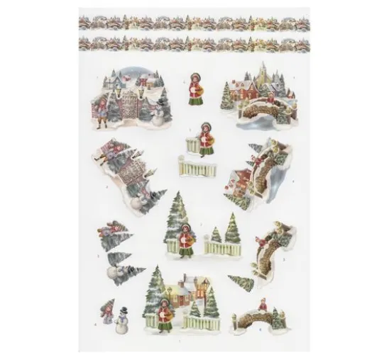 3D-Stanzbogenbuch "White Christmas Feelings"