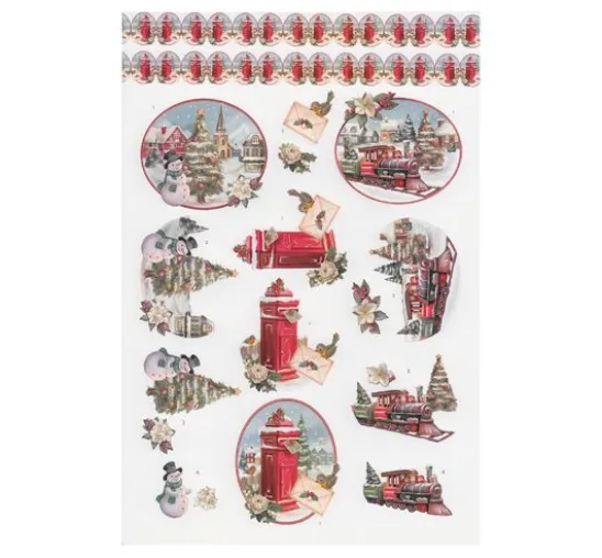 3D-Stanzbogenbuch "White Christmas Feelings"