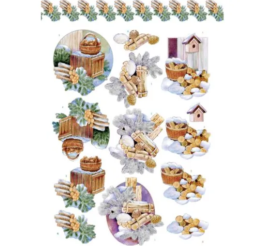 3D-Stanzbogenbuch "Winter Charme"