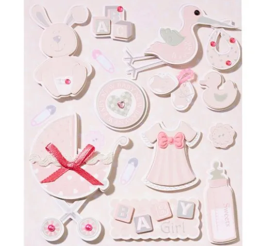 3D Sticker "Baby Girl II"