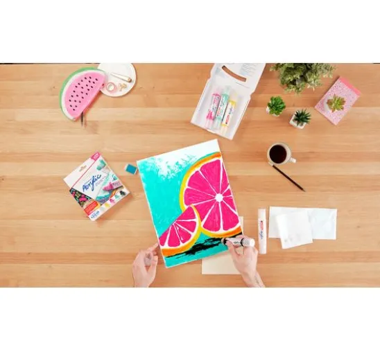 edding 5400 Acrylic "Acryl 3D - Basic", Double Liner, 5er-Set