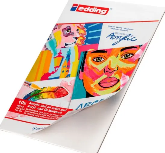 edding Acryl-/Ölmalblock