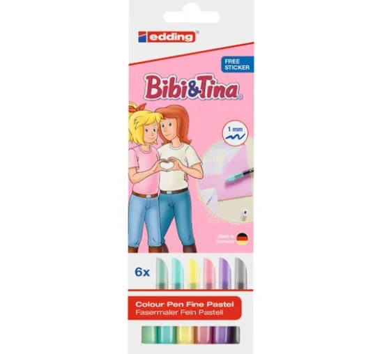 edding 1200 Bibi & Tina COLOR PEN pastell