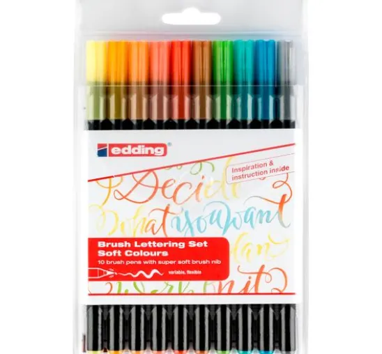 edding 1340 "Brush Lettering", 10er-Set