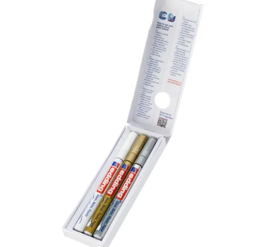 edding 780 Glanzlack-Marker Metallic, 3er-Set