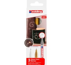edding 780 Glanzlack-Marker Metallic, 3er-Set