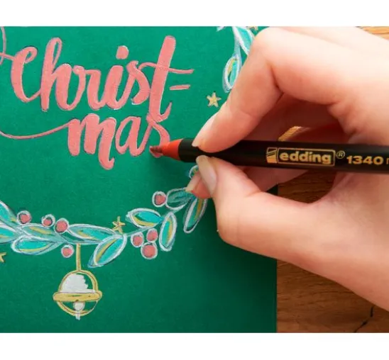edding 1340 Pinselstift "Xmas - Metallic"