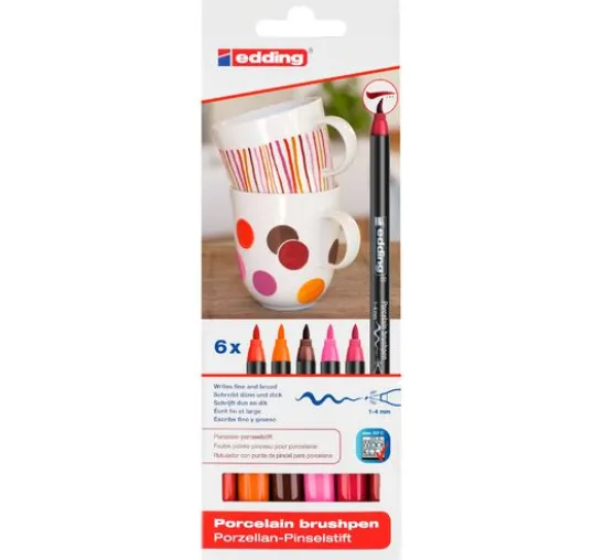 edding 4200 Porcelain brushpen "Warm"