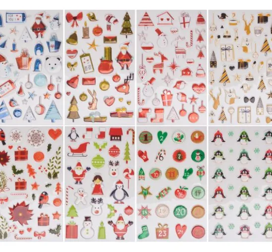 Epoxy-Sticker-Sortiment "Weihnachten"