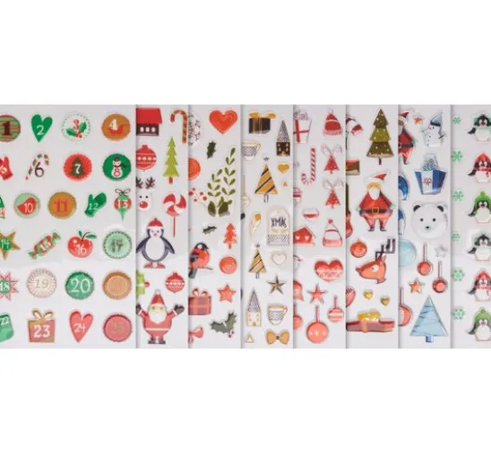 Epoxy-Sticker-Sortiment "Weihnachten"