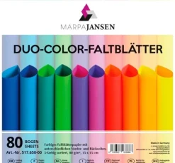 Faltblätter "Duo-Color", Rainbow Colors