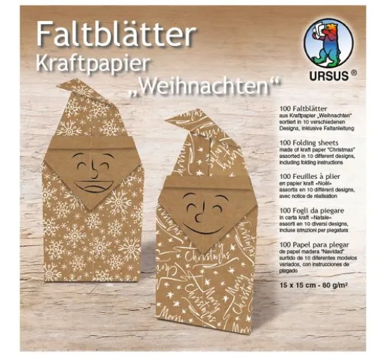 Faltblätter "Kraftpapier Weihnachten"