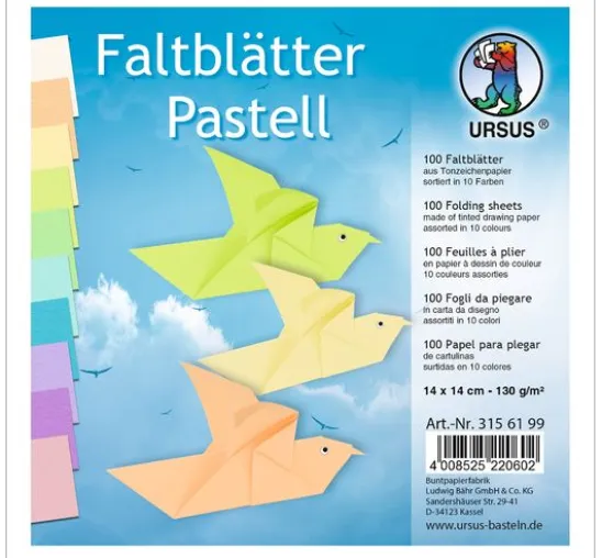 Faltblätter "Pastell"