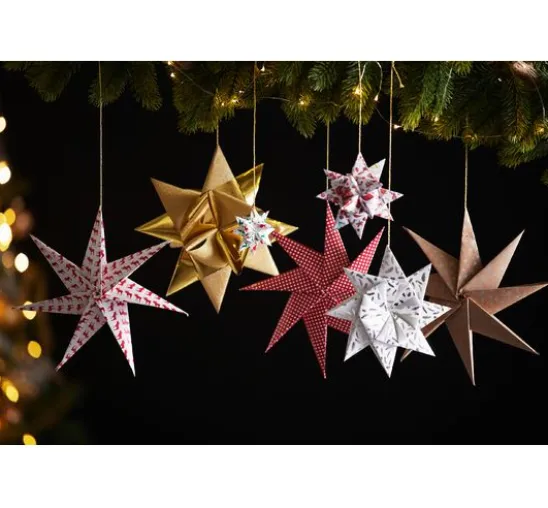 Faltpapier "Silver X-Mas"