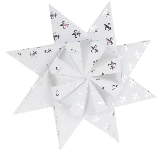 Faltpapier "Silver X-Mas"