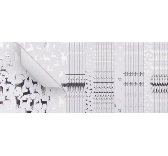 Faltpapier "Silver X-Mas"