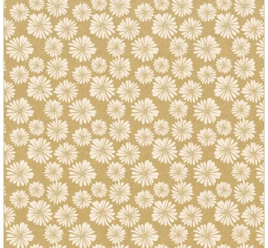 Faltpapier-Sortiment "Kraftpapier Floral"