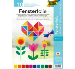 Fensterfolie, 10 Farben sortiert