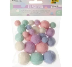 Filzkugeln, 25 Stück