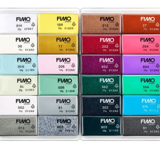 FIMO soft Materialpackung "Effect", 24er-Set