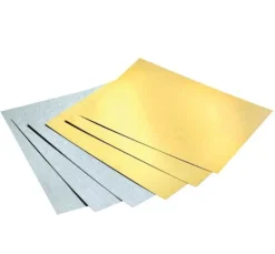 Fotokarton-Block Gold/Silber matt, DIN A4