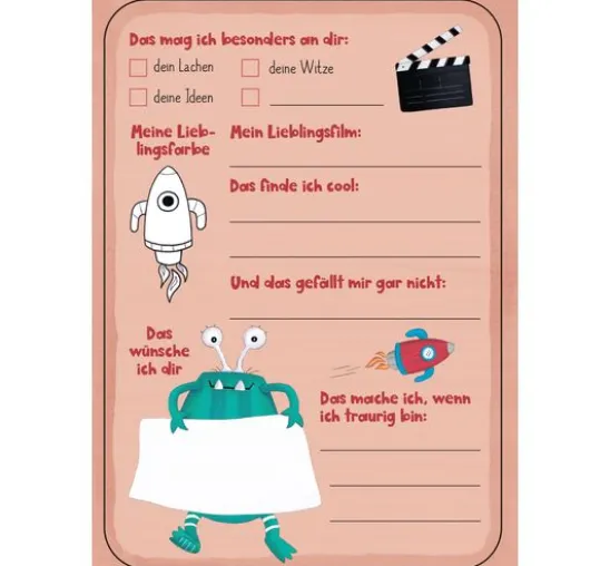Freundebuch "Meine monstermäßigen Freunde"