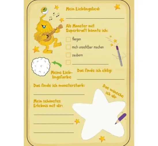Freundebuch "Meine monstermäßigen Freunde"
