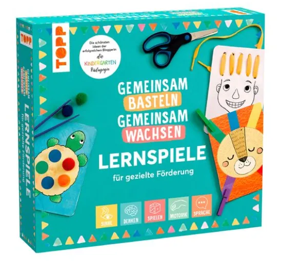 Gemeinsam basteln, gemeinsam wachsen - Lernspiel-Box für gezielte Förderung